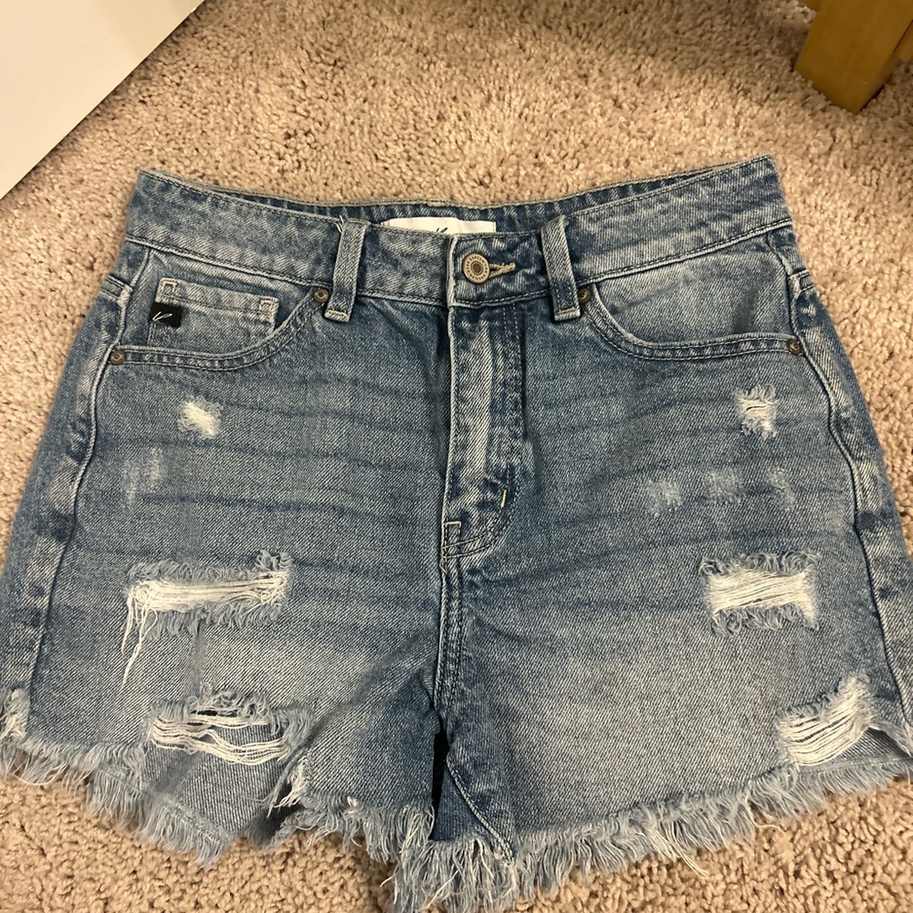 Kancan high rise denim shorts